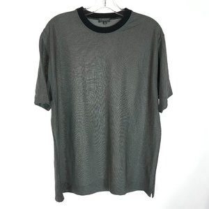Mens Size XXL Umberto Vallati Vintage Micro Check Crew Neck Top Made in Italy